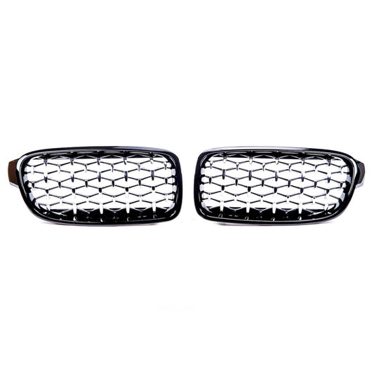 Sport Kühlergrill Glanzschwarz Chrom für BMW 3 F30 Limousine F31 Touring 2011-2019