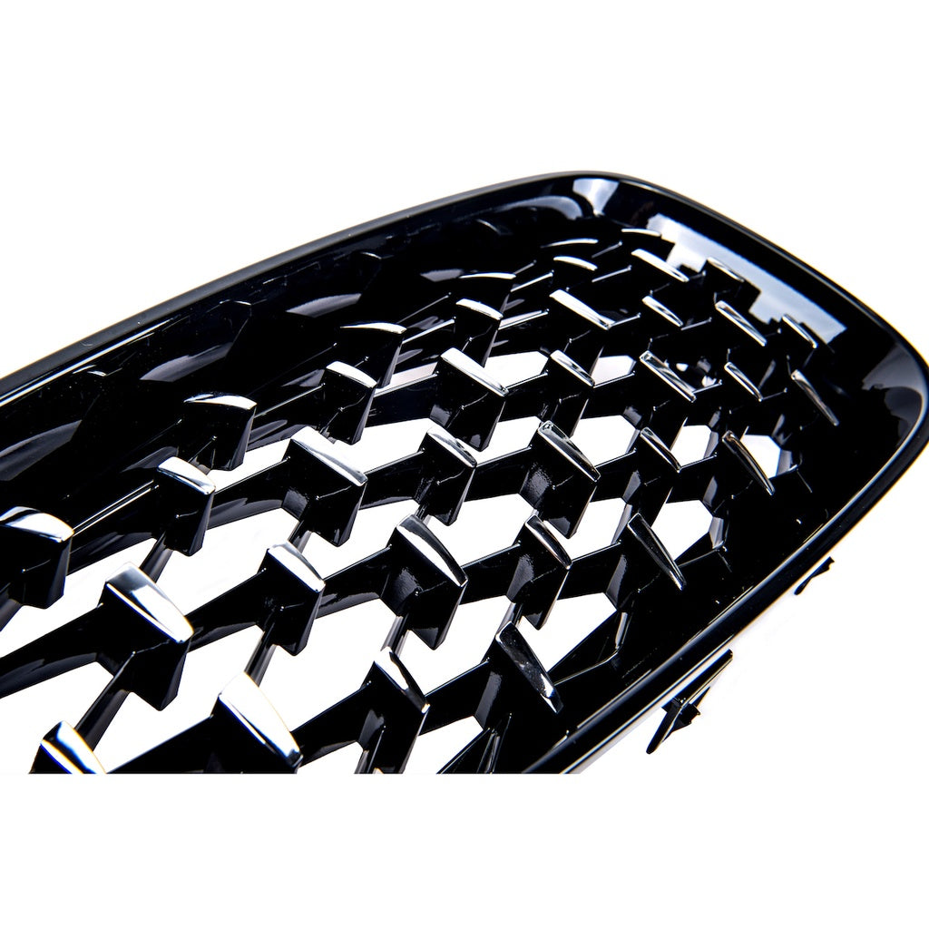 Sport Kühlergrill Glänzend Schwarz Chrom BMW 3 F34 Gran Turismo 2013-2020 ABS Kunststoff
