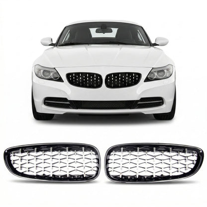 Hochglanz Schwarz & Chrom Sportgrill passend für BMW Z4 (E89) 2009-2016