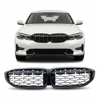 Hochglanz Schwarz Chrom Frontgrill passend für BMW 3er G20 G21 2019-2022