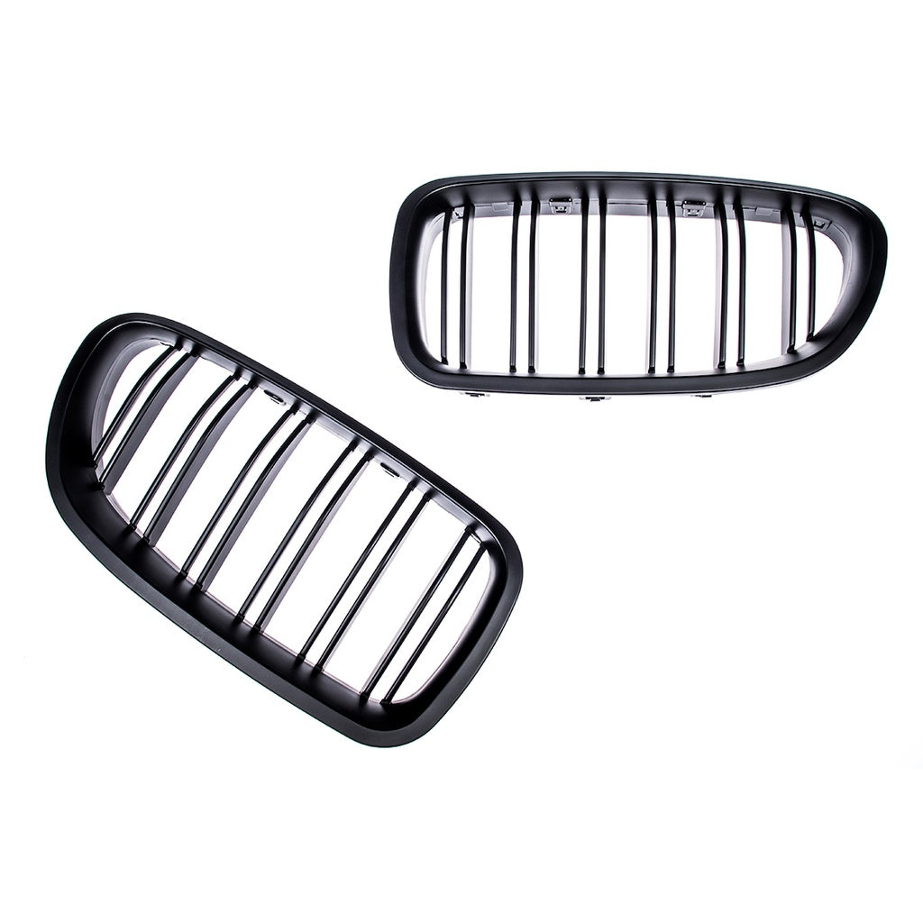 Sport Kühlergrill Dual Line Matt Schwarz BMW 5 Limousine Touring 2010-2018 