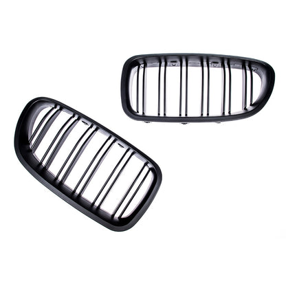Sport Kühlergrill Dual Line Matt Schwarz BMW 5 Limousine Touring 2010-2018 