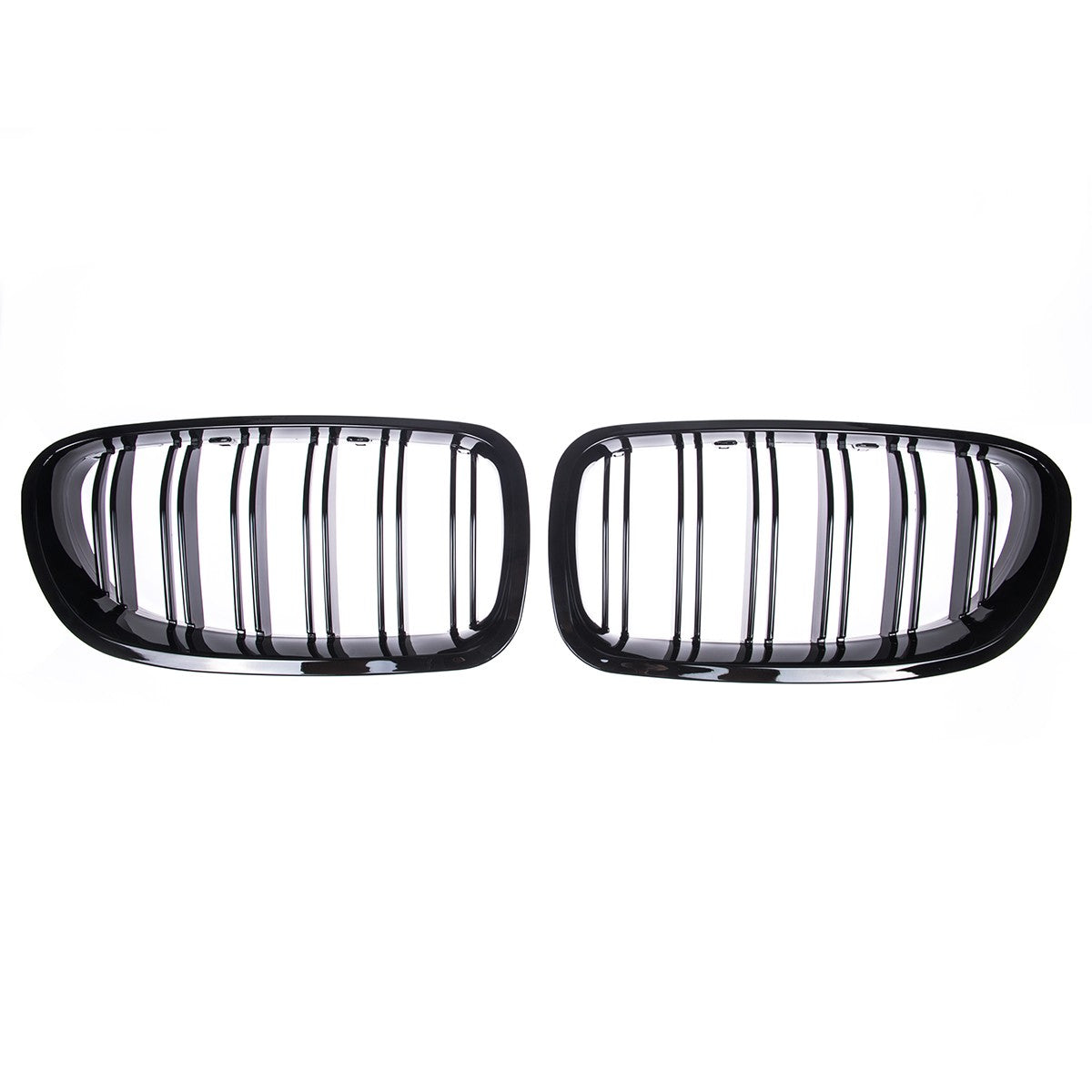 Hochglanz Schwarzer Kühlergrill Dual Line passend für BMW 5er F10 F11 2010-2017