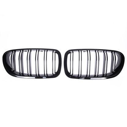 Hochglanz Schwarzer Kühlergrill Dual Line passend für BMW 5er F10 F11 2010-2017