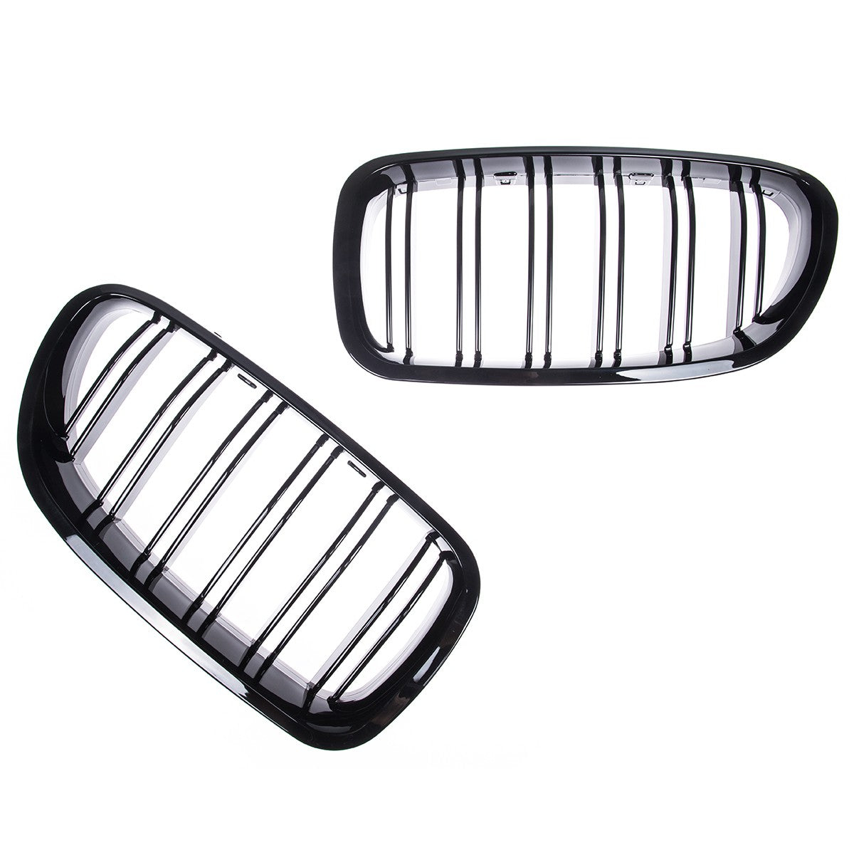 Hochglanz Schwarzer Kühlergrill Dual Line passend für BMW 5er F10 F11 2010-2017