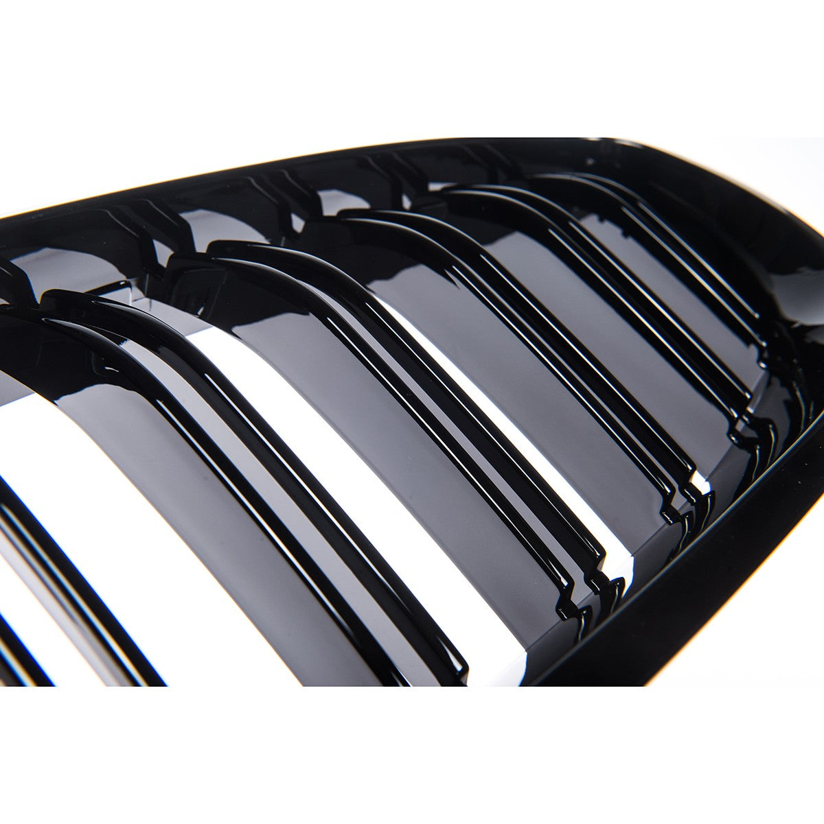 Hochglanz Schwarzer Kühlergrill Dual Line passend für BMW 5er F10 F11 2010-2017