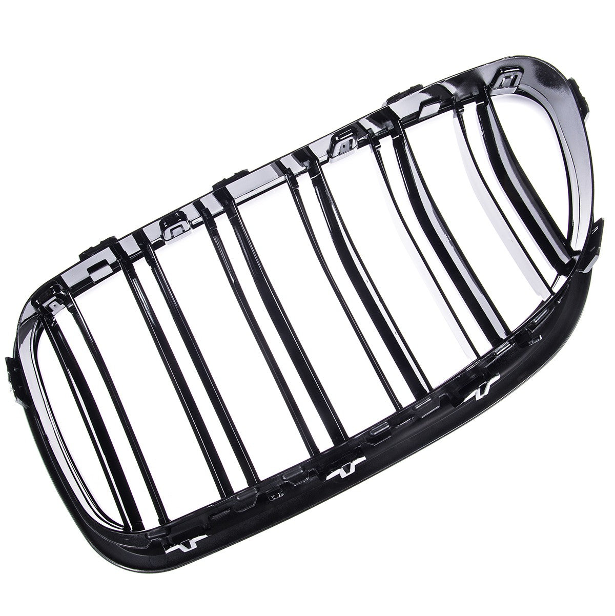 Hochglanz Schwarzer Kühlergrill Dual Line passend für BMW 5er F10 F11 2010-2017