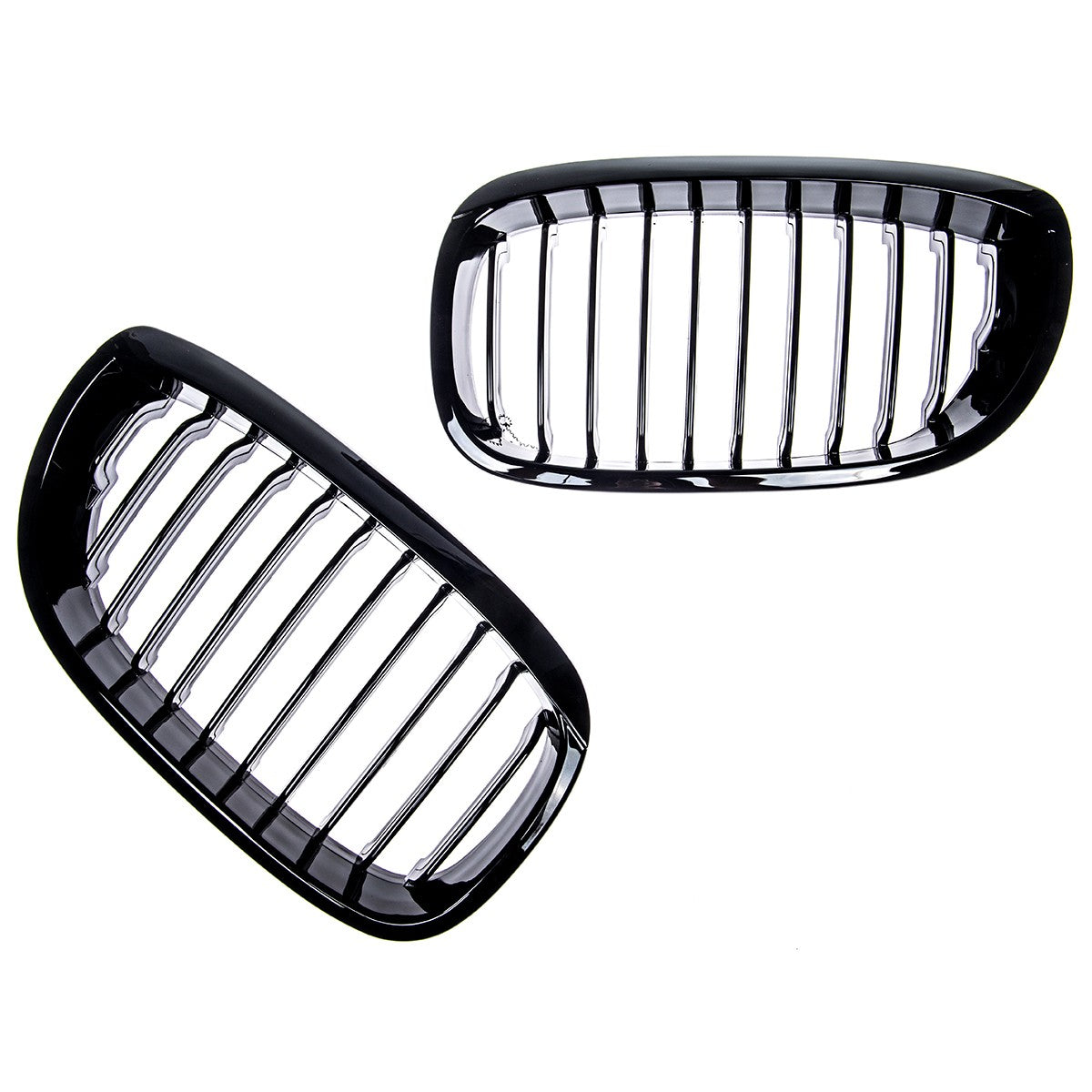Kühlergrill Hochglanz Schwarz passend für BMW 3er E46 Coupé Cabrio 2003-2007