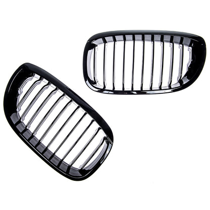 Kühlergrill Hochglanz Schwarz passend für BMW 3er E46 Coupé Cabrio 2003-2007
