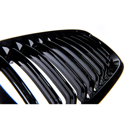 Kühlergrill Hochglanz Schwarz passend für BMW 3er E46 Coupé Cabrio 2003-2007