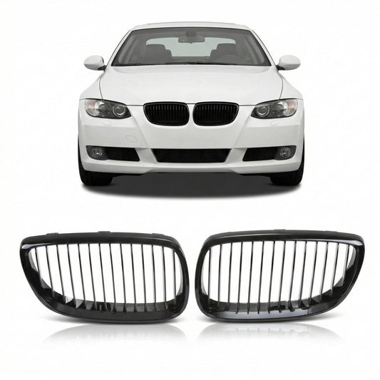 Kühlergrill Hochglanz Schwarz passend für BMW 3er E92 E93 2005-2010