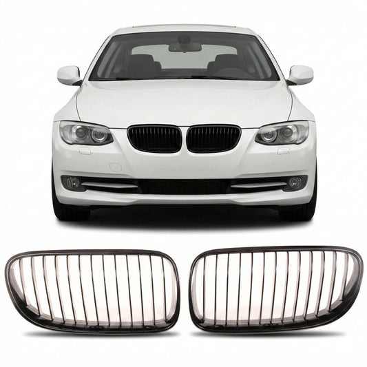 Frontgrill Hochglanz Schwarz passend für BMW 3er E92 E93 2010-2013