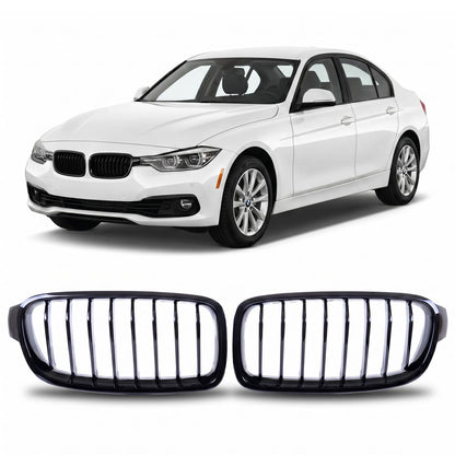 Kühlergrill Hochglanz Schwarz passend für BMW 3er F30 F31 2011-2019