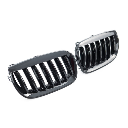 Sport Grill Single Line Gloss Black BMW X3 E83 Pre-Facelift 2003-2006 ABS-Kunststoff