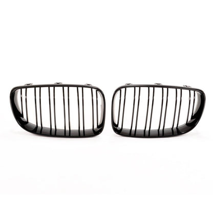 Sportgrill Hochglanz Schwarz Doppellinie passend für BMW 1er E81-E88 2007-2012