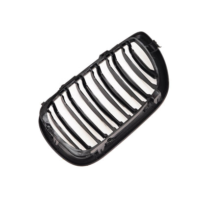 Kühlergrill Hochglanz Schwarz Doppel-Linie passend für BMW 3er E46 2001-2005