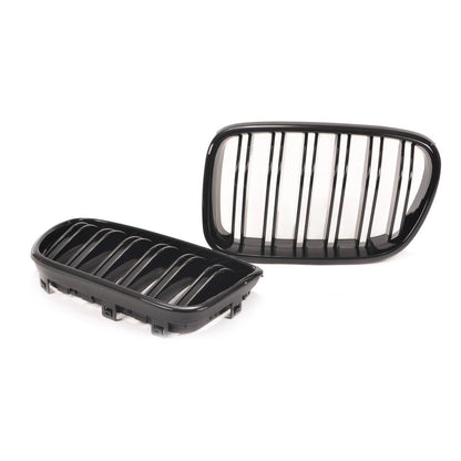 Sportgrill Hochglanz Schwarz Doppel-Linie passend für BMW X3 F25 2010-2014