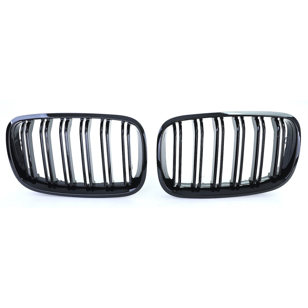 Frontgrill Hochglanz Schwarz Doppelreihe passend für BMW X5 E70 X6 E71 2007-2013