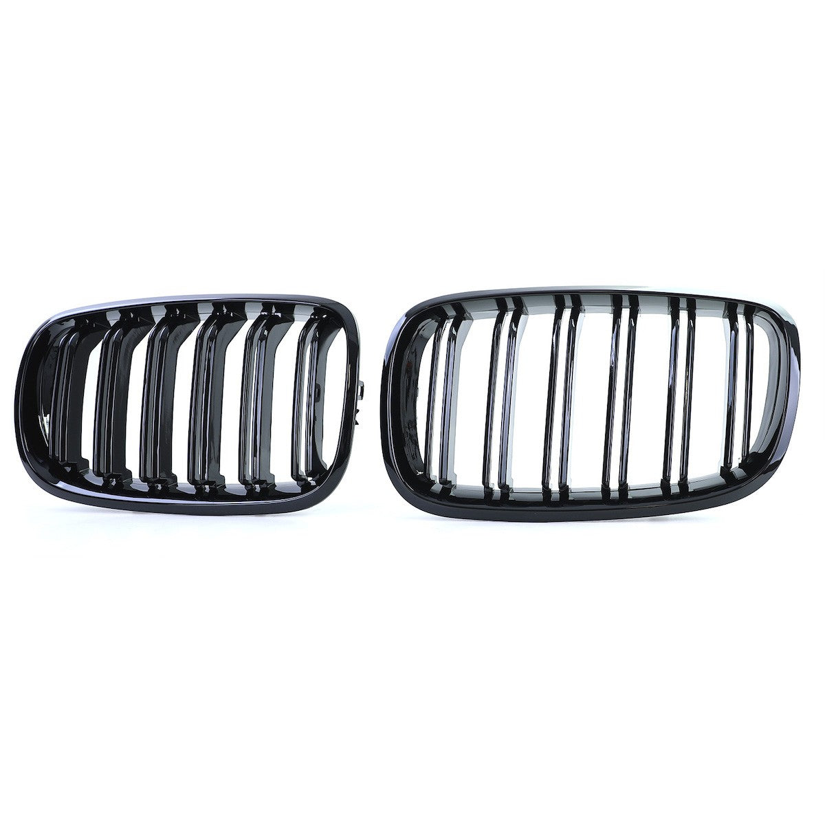 Frontgrill Hochglanz Schwarz Doppelreihe passend für BMW X5 E70 X6 E71 2007-2013