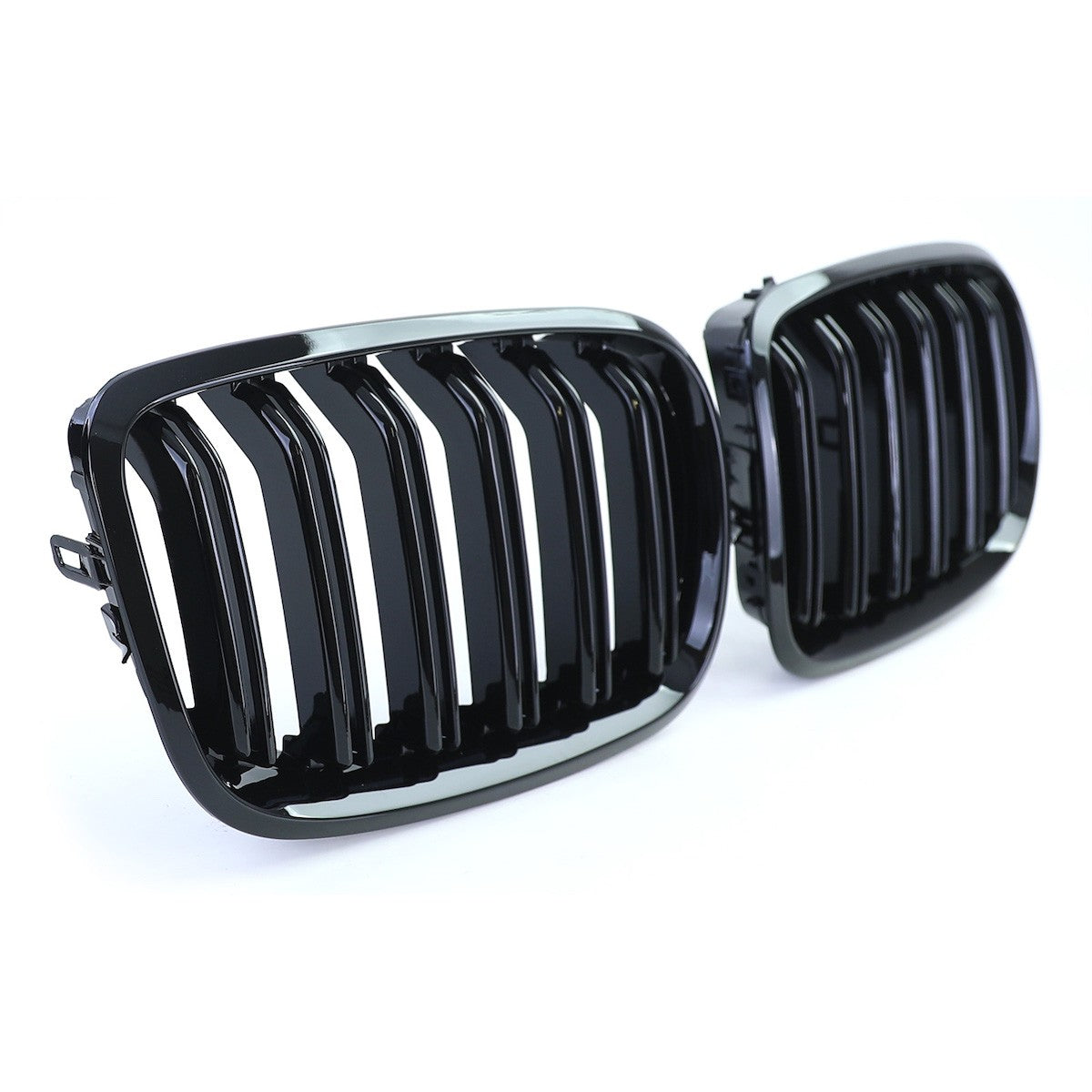 Frontgrill Hochglanz Schwarz Doppelreihe passend für BMW X5 E70 X6 E71 2007-2013