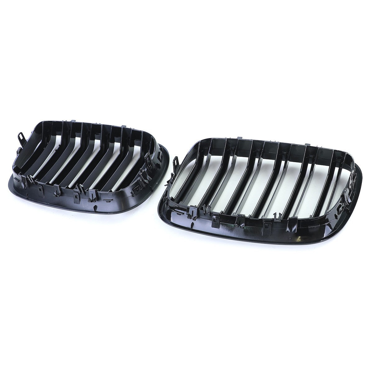 Frontgrill Hochglanz Schwarz Doppelreihe passend für BMW X5 E70 X6 E71 2007-2013
