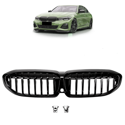 Frontgrill Hochglanz Schwarz passend für BMW 3er G20 G21 2019-2022