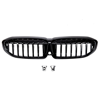 Frontgrill Hochglanz Schwarz passend für BMW 3er G20 G21 2019-2022