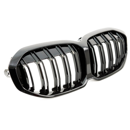 Hochglanz Schwarz Sportgrill Dual Line passend für BMW 1er F40 2019-Heute