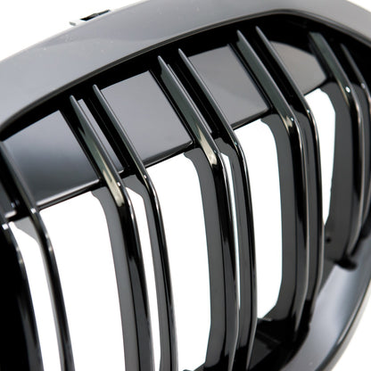 Hochglanz Schwarz Sportgrill Dual Line passend für BMW 1er F40 2019-Heute