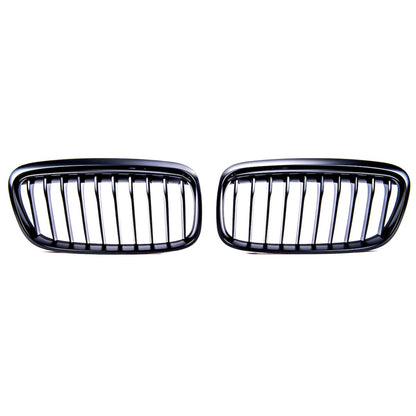 Matt Schwarz Einzel-Linie Sportgrill passend für BMW 2er F45 2014-2018