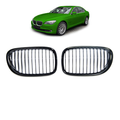 Hochglanz Schwarzer Einzel-Linie Grill passend für BMW 7er (F01-F04) 2008-2015