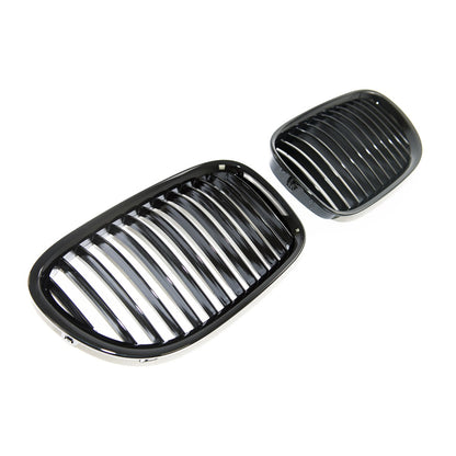 Hochglanz Schwarzer Einzel-Linie Grill passend für BMW 7er (F01-F04) 2008-2015
