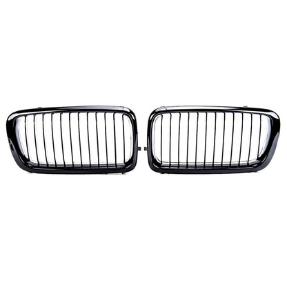 Hochglanz Schwarzer Einlinien Kühlergrill passend für BMW 7er E38 1994-2001