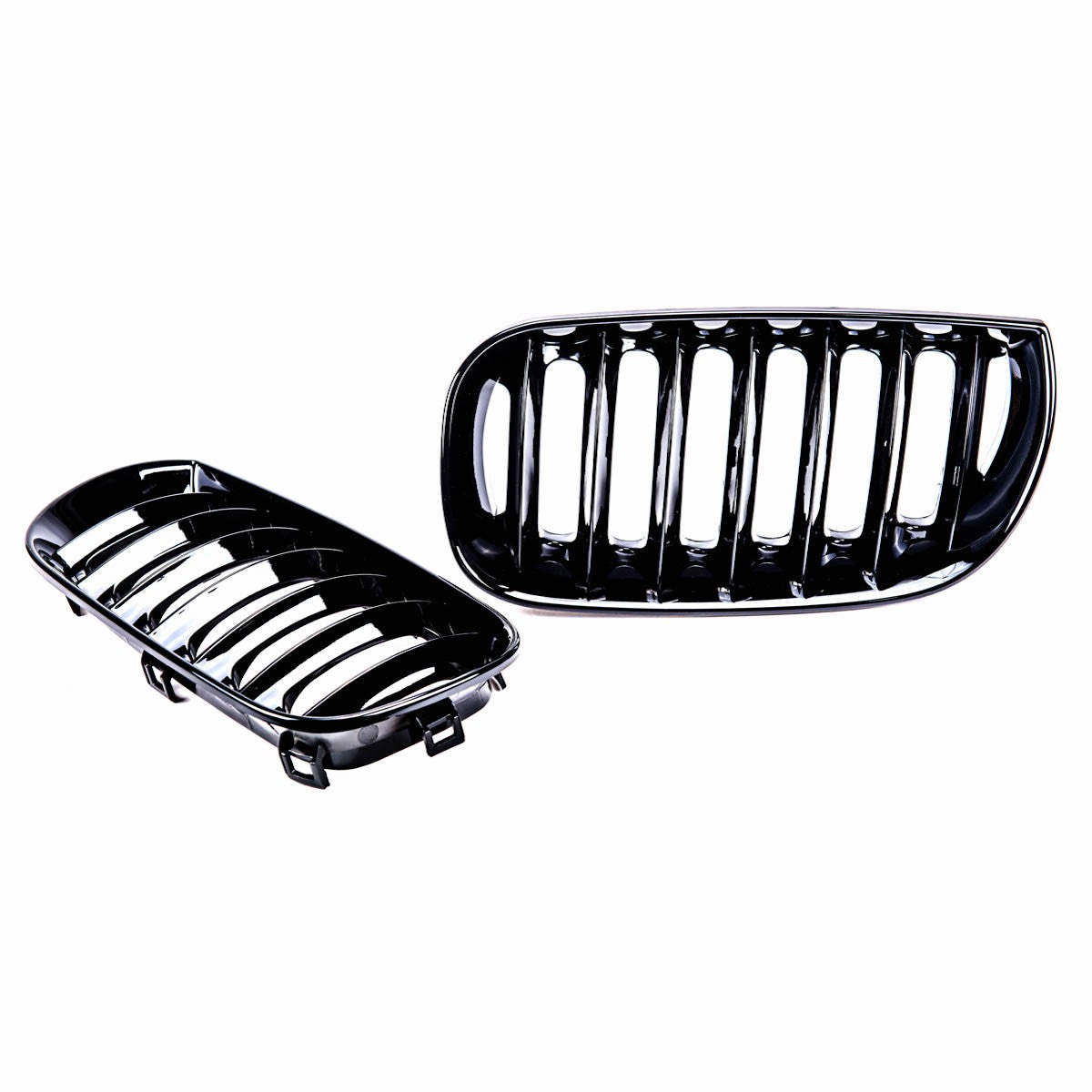 Sportgrill Einzel-Linie Hochglanz Schwarz passend für BMW X3 (E83) Pre-Facelift 2003-2006