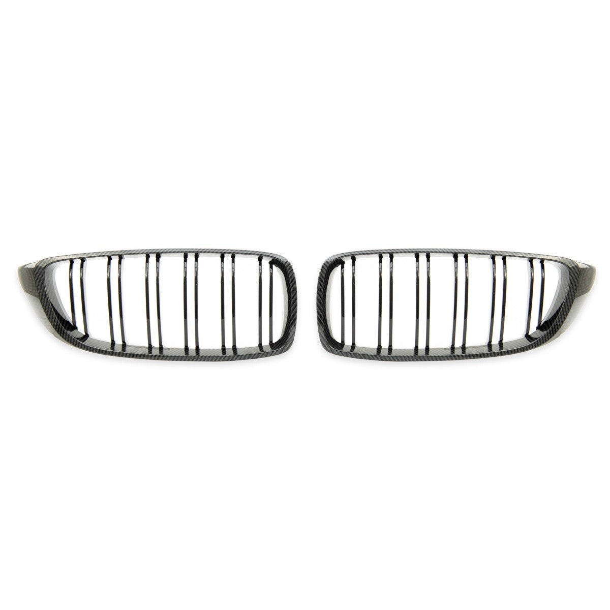 Dual Line Carbon-Optik Sportgrill passend für BMW 4er 2013-2021