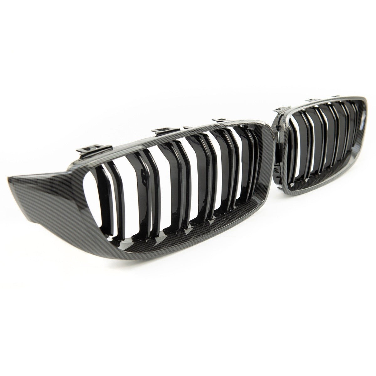Dual Line Carbon-Optik Sportgrill passend für BMW 4er 2013-2021