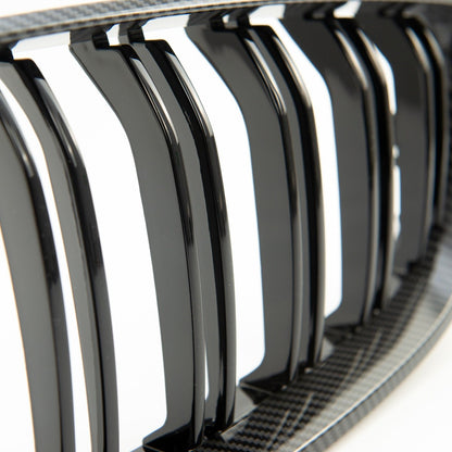 Dual Line Carbon-Optik Sportgrill passend für BMW 4er 2013-2021