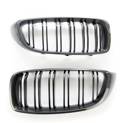 Dual Line Carbon-Optik Sportgrill passend für BMW 4er 2013-2021