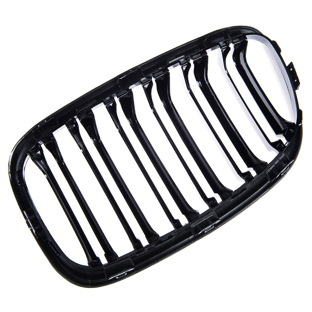 Kühlergrill Hochglanz Schwarz Doppelstreifen passend für BMW 1er F20 F21 2011-2015