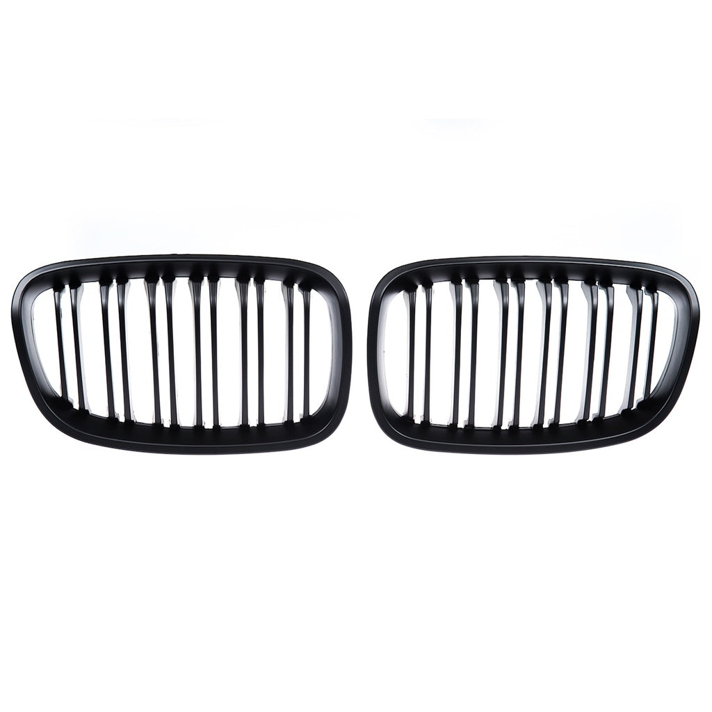 Sport Kühlergrill Dual Line Mattschwarz für BMW 1 F20 F21 Hatchback 2011-2015 