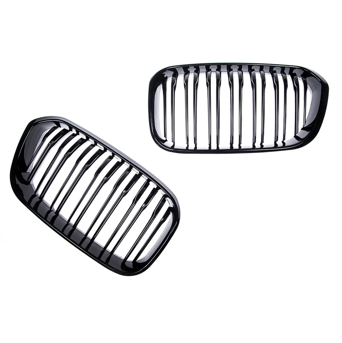 Frontgrill Hochglanz Schwarz Dual Line passend für BMW 1er F20 F21 2015-2019
