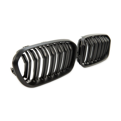 Frontgrill Dual Line Matt Schwarz passend für BMW 1er F20 F21 2015-2019