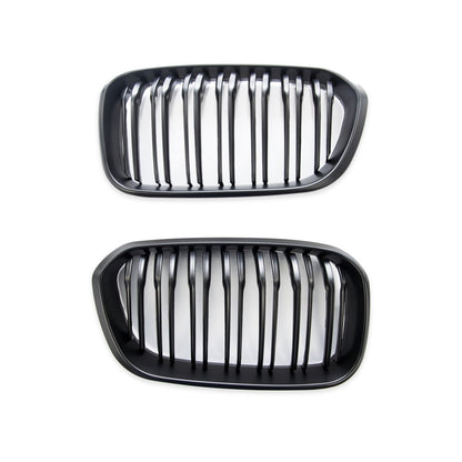 Frontgrill Dual Line Matt Schwarz passend für BMW 1er F20 F21 2015-2019