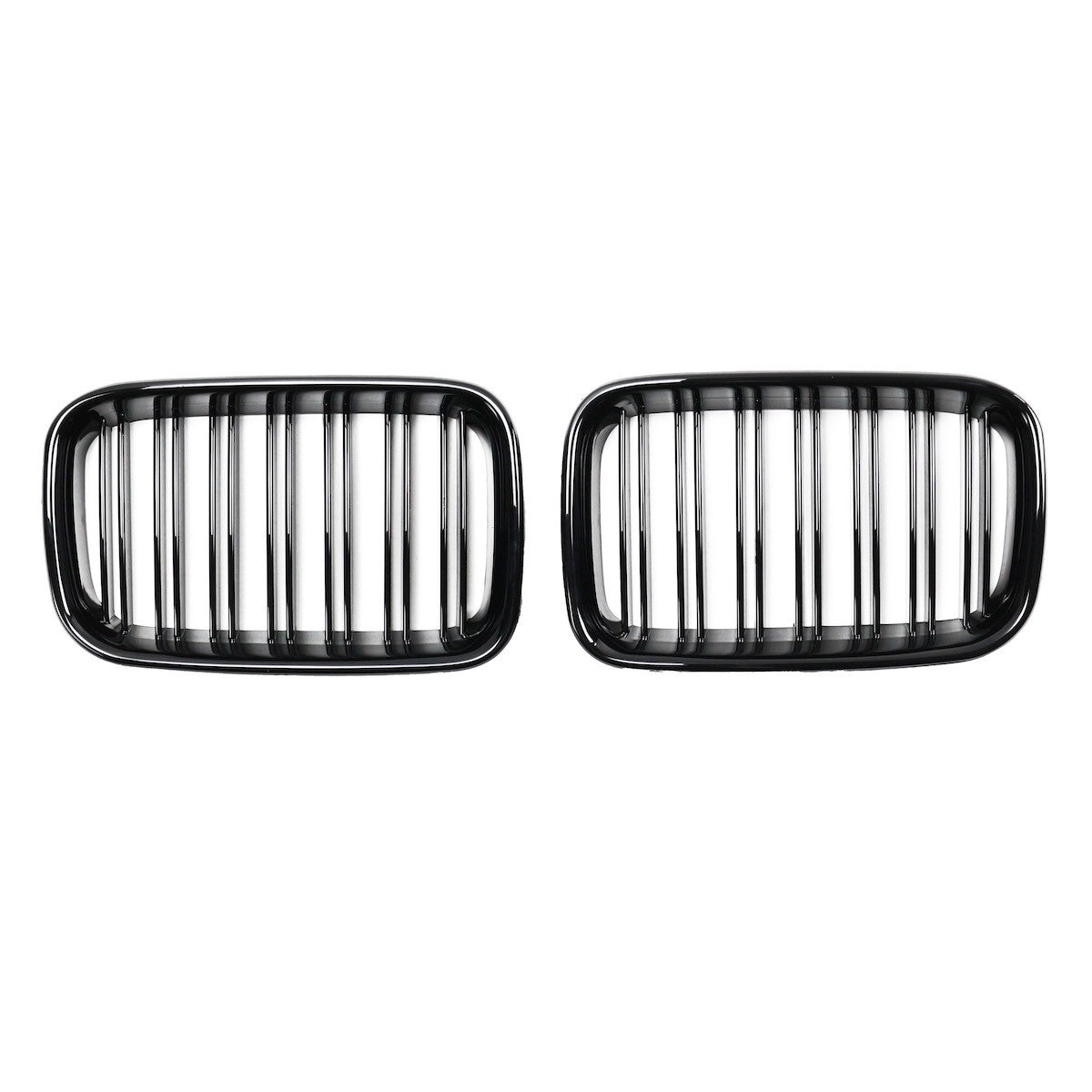 Sportgrill Hochglanz Schwarz Doppelrahmen passend für BMW 3er E36 1991-1996