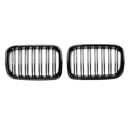 Sportgrill Hochglanz Schwarz Doppelrahmen passend für BMW 3er E36 1991-1996