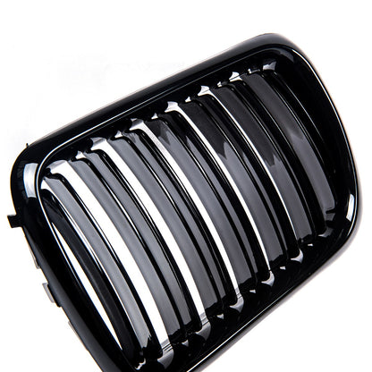 Sportgrill Hochglanz Schwarz Doppelrahmen passend für BMW 3er E36 1996-2000