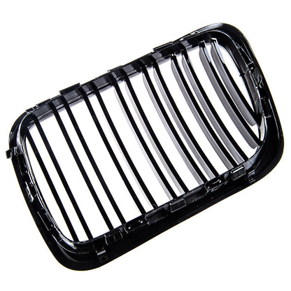 Sportgrill Hochglanz Schwarz Doppelrahmen passend für BMW 3er E36 1996-2000