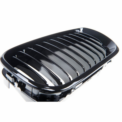 Kühlergrill Hochglanz Schwarz passend für BMW 3er E46 Limousine/Touring 2001-2005