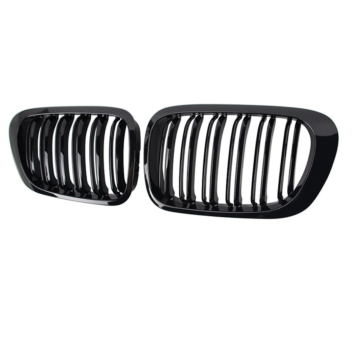 Kühlergrill Hochglanz Schwarz Doppel Linie passend für BMW 3er E46 1999-2003