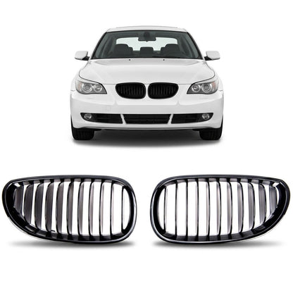 Kühlergrill Hochglanz Schwarz passend für BMW 5er E60 E61 2003-2010